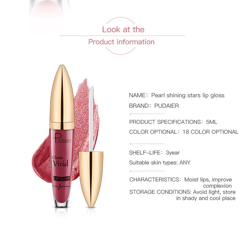 Pudaier Sip Glitter Flip Matte Shimmer Lip Gloss No Stain On Cup Diamond Lipstick Pudaier Sip Glitter Flip Matte Shimmer Lip Gloss No Stain On Cup Diamond Lipstick
